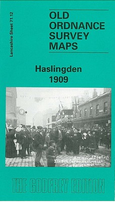 OLD ORDNANCE SURVEY MAP HASLINGDEN 1909 GRANE ROAD HEIGHT END ALBERT MILL