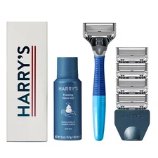 Harry's Razors for Men - Men's Razor Set with 5 Razor Blade Refills, Travel Blad