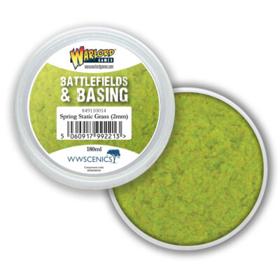 Warlord Games Battlefields & Basing: Spring 2mm Static Grass (180ml)