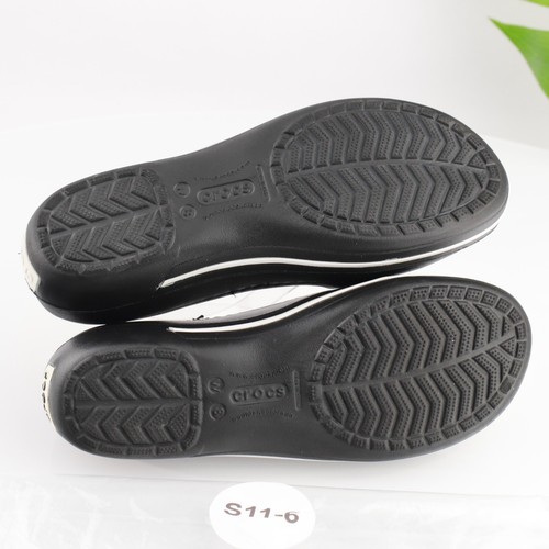 CROCS Womens Mary Jane Flat Size 8 Rubber Slip On Winter Lined Ballet Shoe - Picture 8 of 12