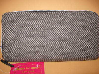 New misses Wallet TWEED WALLET depeche mode Brown Fabric