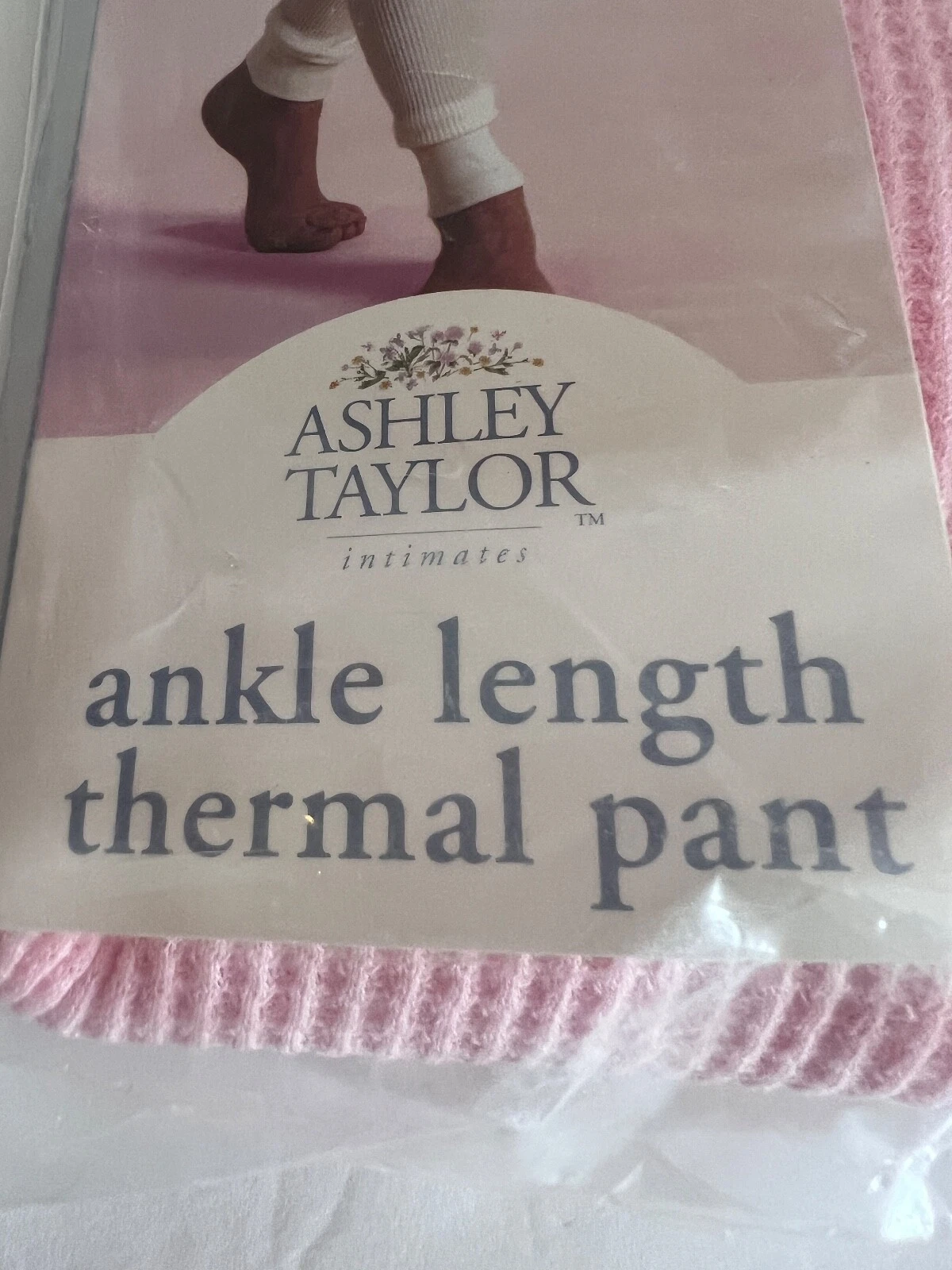 Long John Base Layer Ankle Pant Size XL Extra Large Pink NWT Ashley Taylor R1