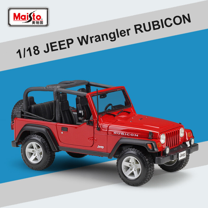 Maisto 1:18 Jeep Wrangler Rubicon Off-road SUV Alloy Diecast