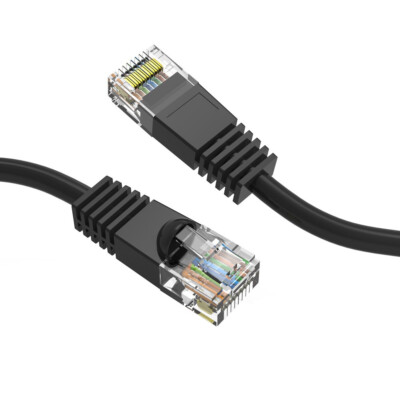75 FOOT Cat5E 350MHz Copper 24AWG Ethernet Patch Cable Molded Plugs 9 Colors
