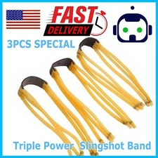 3PCS Premium Slingshot Replacement Rubber Bands for Catapult Hunting