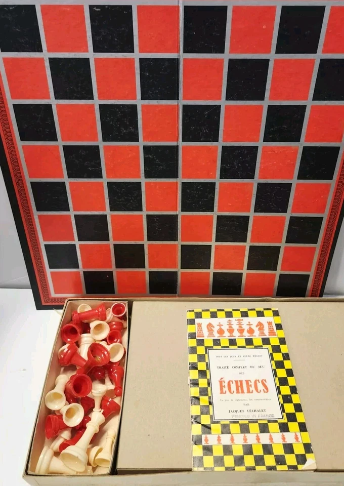 Juego de mesa vintage Halsam CHEESS CHECKERS AÑOS 60 Foto 2 de 4