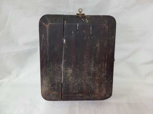 Holz Kiot Ikone Etui Religion Christentum Schatulle Ukraine alte Tür offen - Bild 14 von 24
