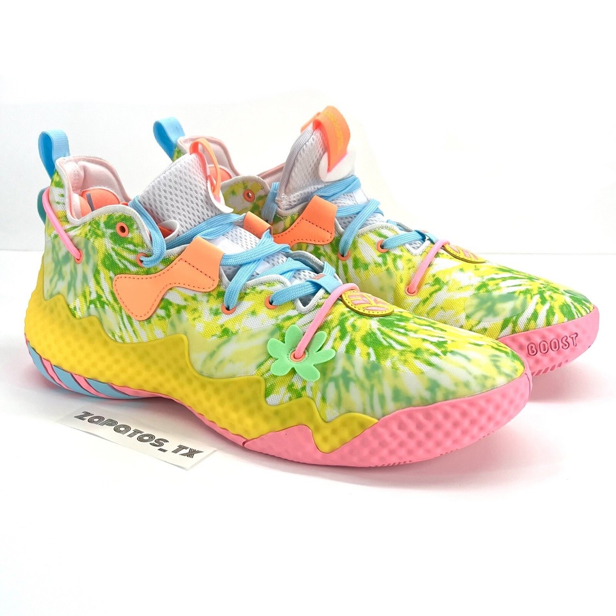 Adidas Harden Vol 6 Multicolor Tie Dye Basketball Shoes Men's Sz