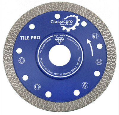 115 mm 4,5 Zoll Feinsteinzeug Fliese Turbo Diamant trocken Feintrennscheibe Scheibe Schleifer