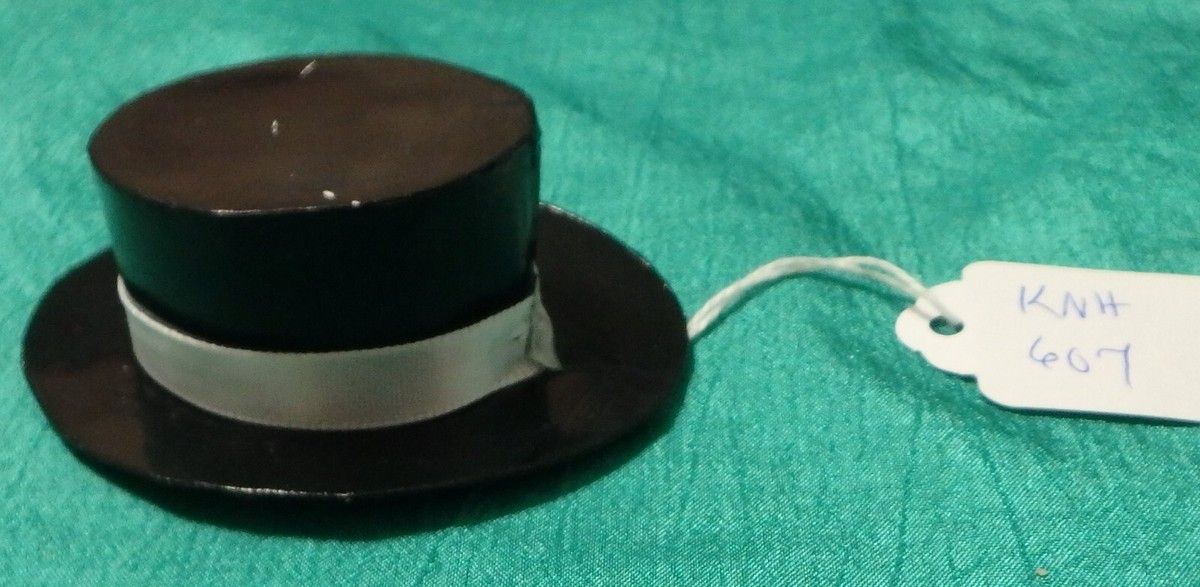 60's チュールハット ビンテージ60's○TOWNCRAFTストローハット黒size 7 1/8
