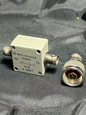 MINI-CIRCUITS 15542  FT-1.5-1  A16,  9907, 50, 75 w/ Adapter