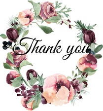 Thank You Handmade Stickers Envelope Seals Label Party Favor Journal Scrapbook