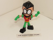 MCDONALD S TEEN TITANS GO ROBIN FIGURE WITH CAPE 4" TALL PREOWNED FREE SHIP