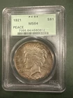 New Listing1921 Peace Silver Dollar High Relief PCGS MS64 2 graded refield peace dollars