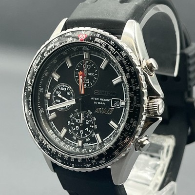 Near Mint] SEIKO Chronograph 7T92-0CF0 Men's Quartz Watch ANA