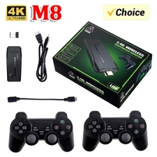 Video Game Stick Lite 4K HD Video Game M8 Console 64GB Double Wireless Controlle