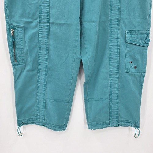VTG Style & Co Women's 12 Y2K Cargo Capri Cropped Pants Casual - Picture 3 of 15