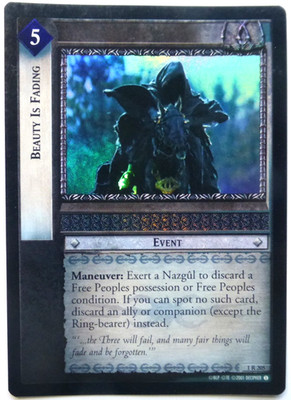 CCG 578 Lord of the Rings Beauty Is Fading Foil 1R205 Englisch Excellent