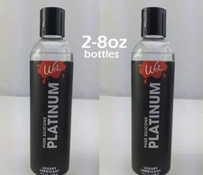 Wet Platinum Lube 16 oz   Silicone Premium Personal Lubricant - Two 8oz Bottles