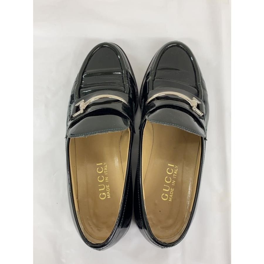 GUCCI Women's Enamel Loafers Dress Shoes Size:35.5/JP:22.5 Green 141116K Authen thumbnail 3
