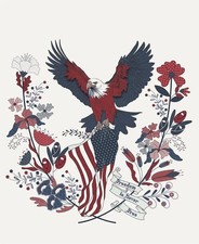 American Gatherings byPrimitive Gatherings Panel 35 x 44 inchesModa cotton print