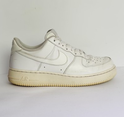 Nike Air Force 1 Low Herren Leder Weiß Gr. 44   Original Top Zustand