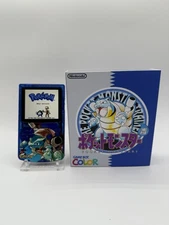 Custom Blastoise USB C Rechargeable Gameboy Color W/ Matching Box Pokémon