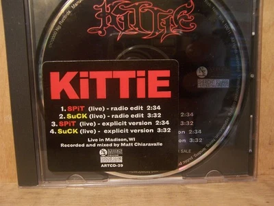 KITTIE Spit & Suck CD PROMO ONLY Live 4 Tracks ART CD 29 Nm - Image 1 of 2