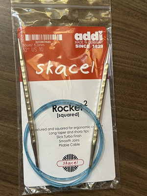 Addi Skacel Rocket2 Circular Knitting Needles US size 10 32'' cable