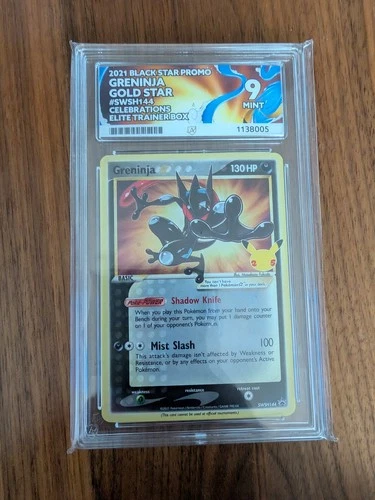 Pokémon TCG - Greninja Gold Star SWSH144 Celebrations - Ace 9 Mint