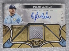 2025 Topps Tier One Dylan Carlson Auto Relics /199 Rays
