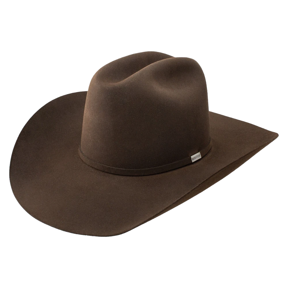 Chapeau De Cowboy Resistol Xxx Castor Auto-conforme 7-1/8 Taille Slvr