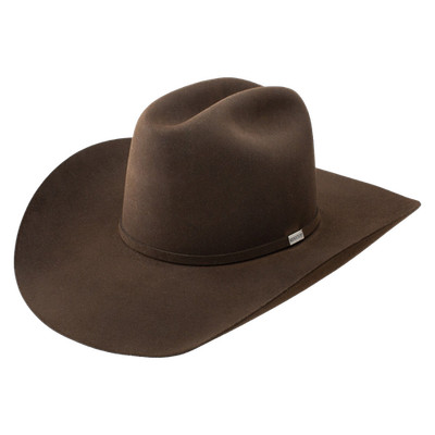 Resistol Five Star Chocolate Brown Felt Western Hat RFFVST-RB4222