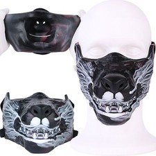Fantasy Scary BDSM Half Mask Cosplay Costume Masquerade Party Dress Up Prop Toys