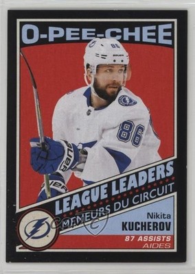 2019-20 O-Pee-Chee League Leaders Retro Black 6/100 Nikita Kucherov #583 hg6