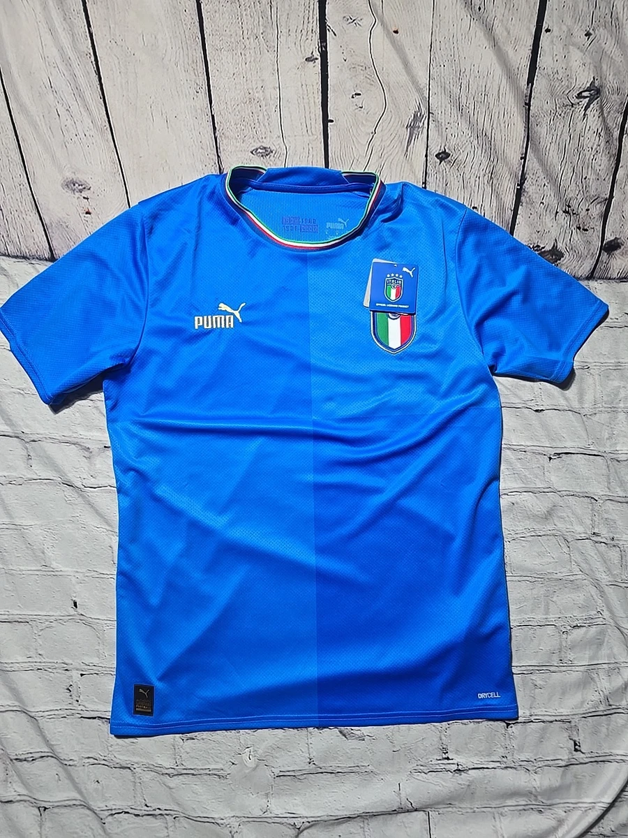 Maglione Ufficiale Italia FIGC 2025 Per Uomo In Cotone Blu, Taglie S-XXL Per Tifosi Azzurri