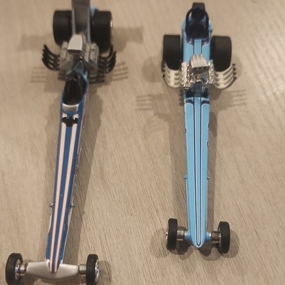 Mattel Hot Wheels HO Scale Slot Car Dragsters Lot of 2 BCK30 2013