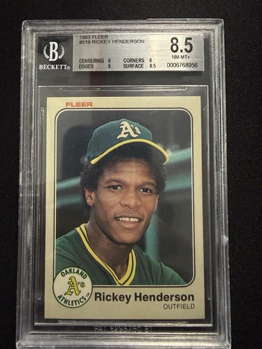 1983 Rickey Henderson #519