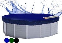 Poolabdeckung Rund Ø 460 Cm Blau 200G/M² Pe Solarplane FüR 366-400 Cm Pools