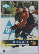 Greg De Vries 2006-07 Upper Deck Exclusives #/100