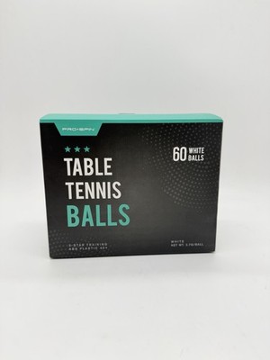 PRO SPIN Tischtennisbälle 3 Sterne 60 Stück    weiße ABS-Trainingsbälle