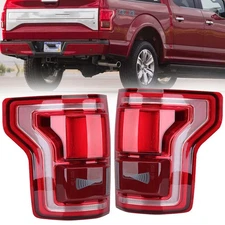 2015-2016 2017 For Ford F150 W/Blind Spot Tail Light Brake LED Left&Right Pair