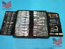 61 PCS ORAL DENTAL SURGICAL EXTRACTION SURGERY ELEVATORS FORCEPS INSTRUMENTS KIT