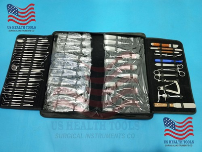 #ad 61 PCS ORAL DENTAL SURGICAL EXTRACTION SURGERY ELEVATORS FORCEPS INSTRUMENTS KIT $285.00