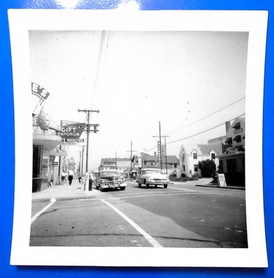 c1950 Virginia Beach Found Photo Street View AVAMERE HOTEL 1950's Cars Vintage