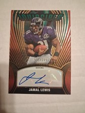 Jamal Lewis 2023 Panini Chronicles Invincible #17/100 Autograph Baltimore Ravens