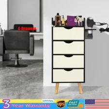 4-Layer Salon Storage Cabinet,Beauty Barber Salon Hair Stylist Station Table