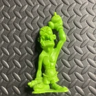 Vintage 1960s Marx Nutty Mads Green Monster Plastic Figure Toy Middle Finger