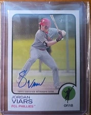 2022 Topps Heritage Minor League Jordan Viars Real One Autographs ROA-JVR