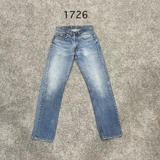 Vintage 80 USA LEVI 505 Actual 29x30 Light Wash Blue